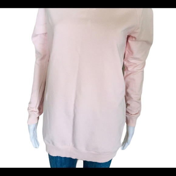 H&M Basic Long Sleeve Sweater/Pullover With Scoop Neck Blush Pink Size Small - Picture 4 of 15